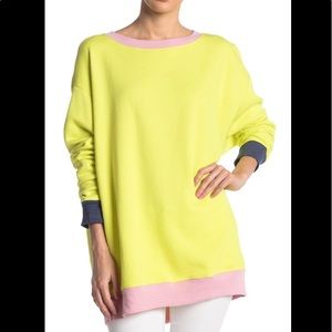 NWT wild fox color block road trip sweatshirt